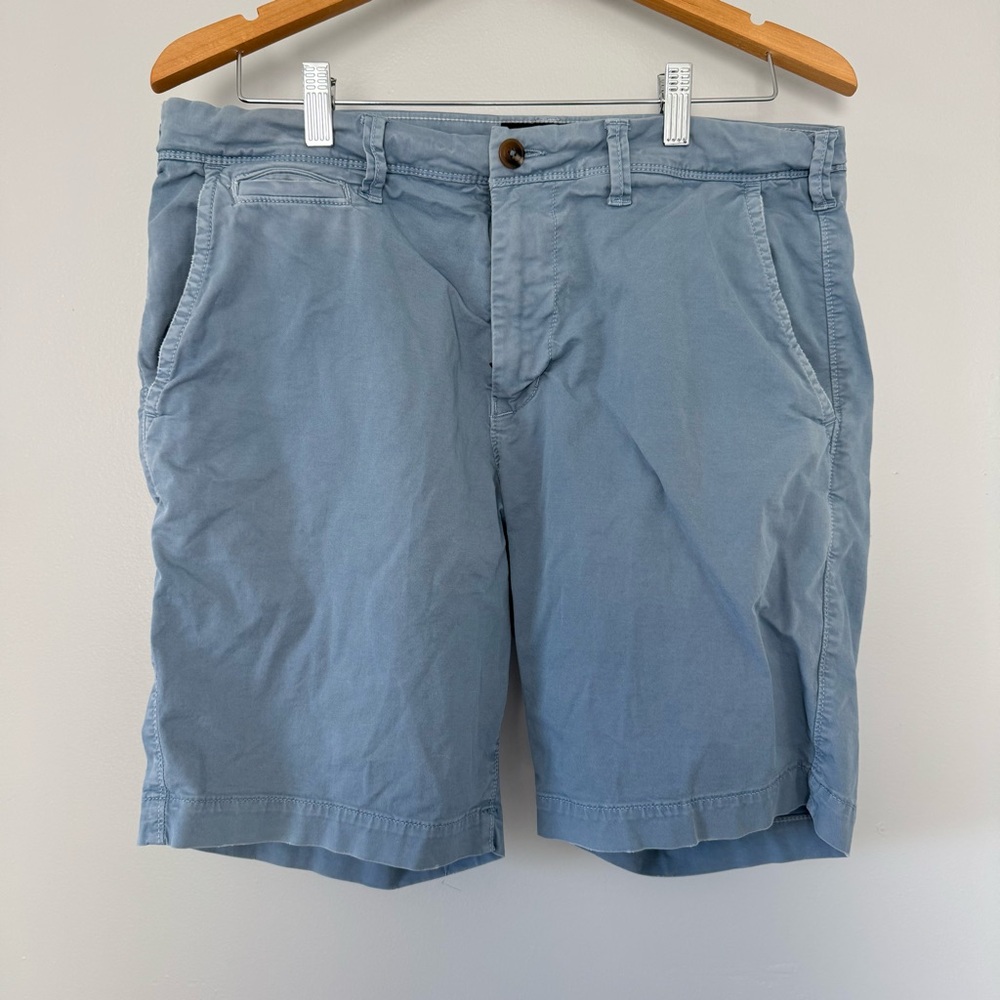 American Eagle Outfitters Light Blue Men's Flat Front Shorts